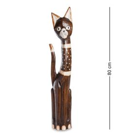 99-145 Статуэтка «Кошка» 80 см (албезия, о.Бали)