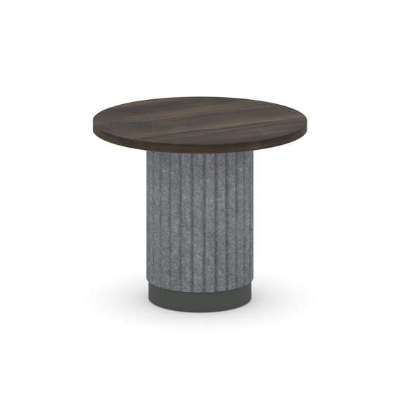 Felto Стол журнальный круглый D=600 PR.C.SPRG-008.D Дуб Мали/Металл Антрацит/Морская Галька 600*600*