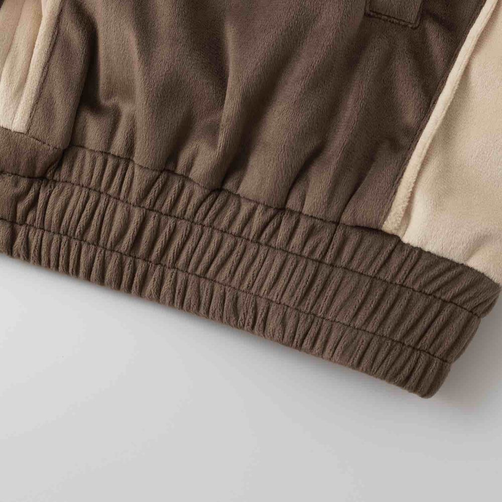 Олимпийка Ymkashix велюровая Puff коричневая