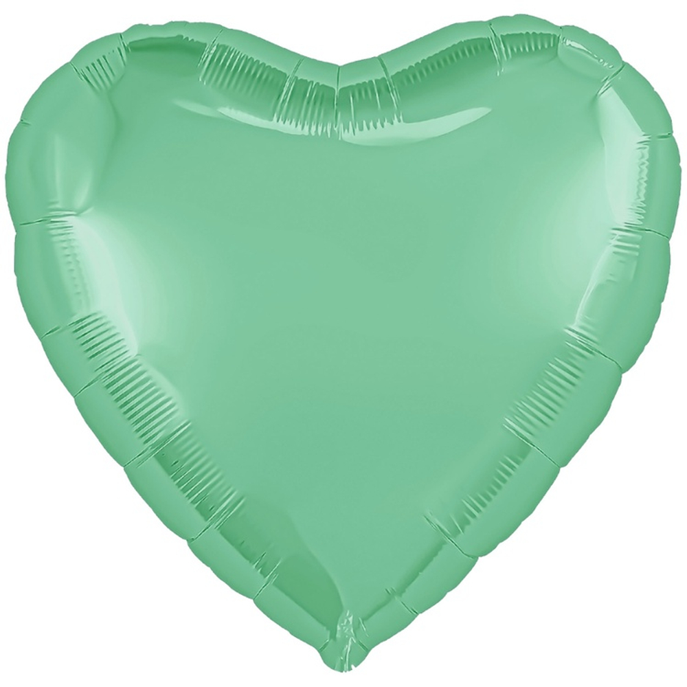 Шар фольгированный Сердце 46 см (Зеленый)