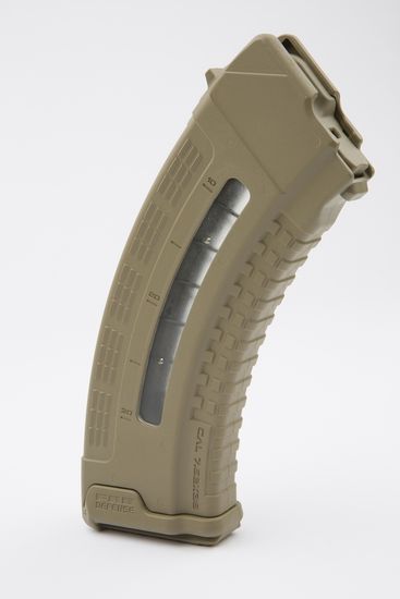 Магазин полимерный 7.62x39 на 30 патронов для AK (tan)