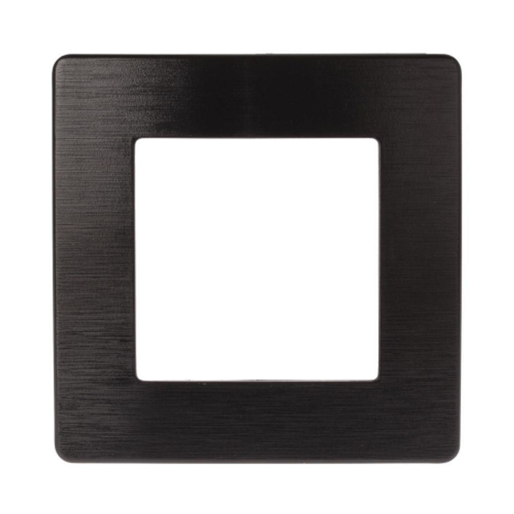 Рамка для розеток и выключателей ЭРА Серия 12 12-5101-05 на 1 пост, Сатин, антрацит