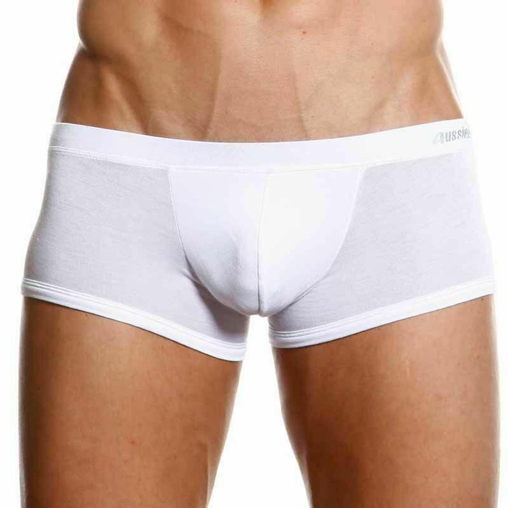 Мужские трусы боксеры белые Aussiebum Man White Boxer AB00243