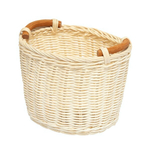 Корзина для хранения "Белый ротанг" Д180 Ш160 В140, с ручками, белый