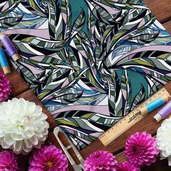 Ткань лён «серый папоротник» пабло пикассо