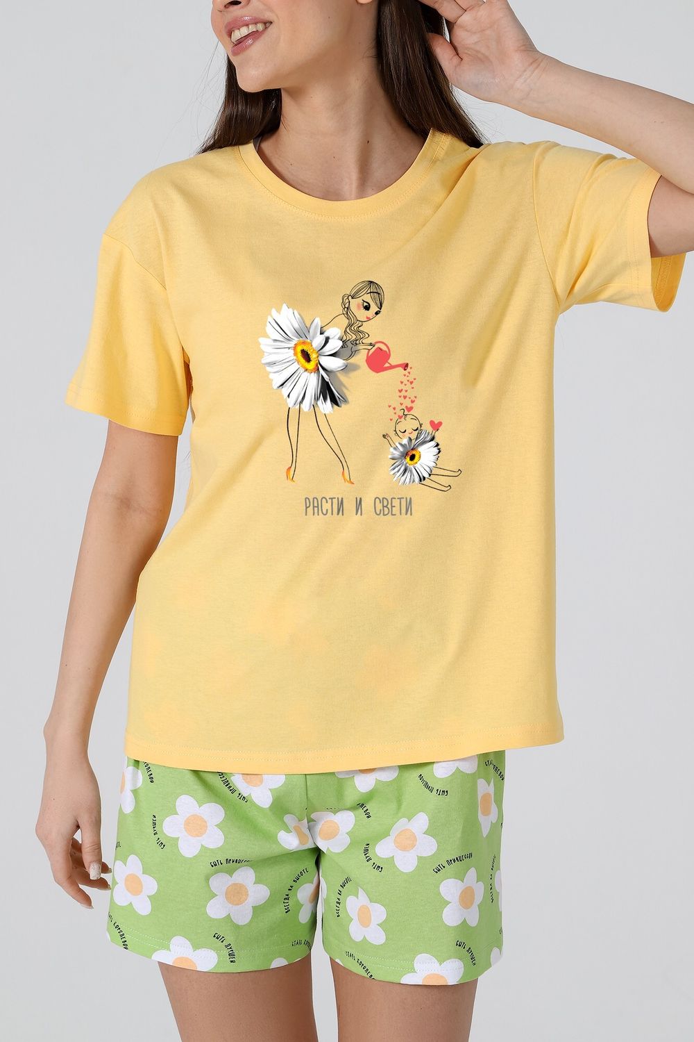 Пижама женская Ромашка-4 Виотекс ЖЁЛТЫЙ