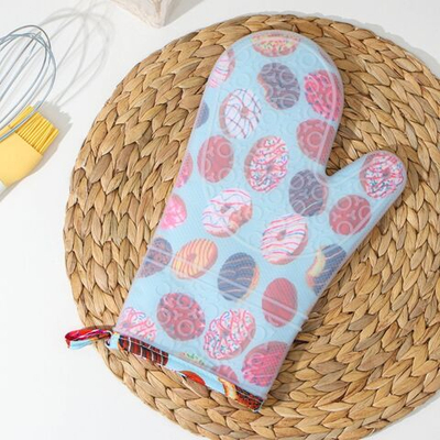 Рукавица для горячего «Пончики» (Цвет: не задано)