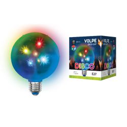 ULI-Q310 1.5W-RGB-Е27 ДИСКО ШАР 3D Светодиодный светильник. Свечение 3D звёзды. 220В. Диаметр 10см. ТМ Volpe.