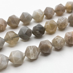 Бусины Солнечный камень крупной огранки, размер 9,8 мм, цена за 10 шт