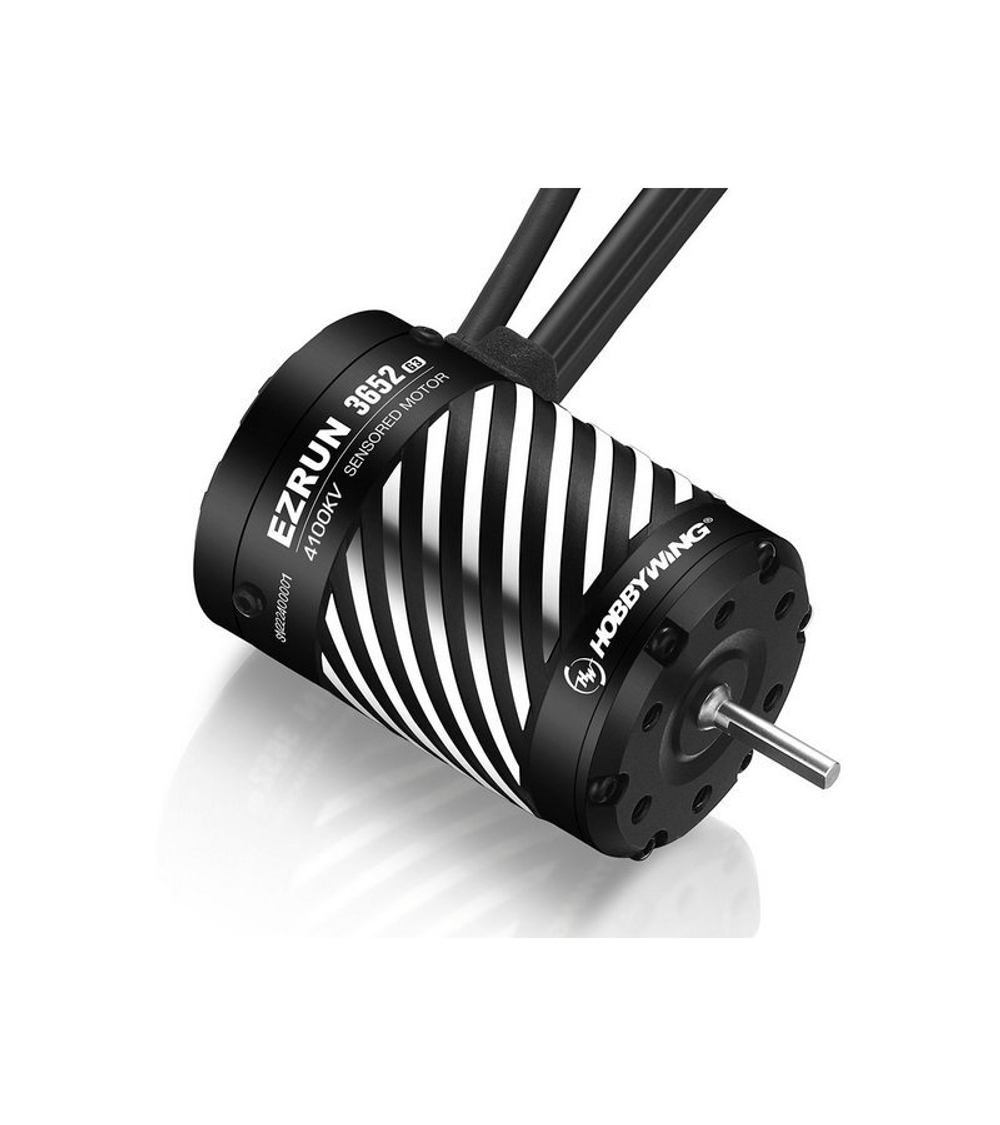 Бесколлекторный мотор Hobbywing EZRUN-3652SD-4100KV-BLACK-G3 (3.175/15мм, 1/10) бессенсорный