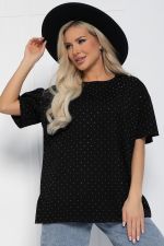 Блуза Альба (черная) Б12601-20 LT Collection