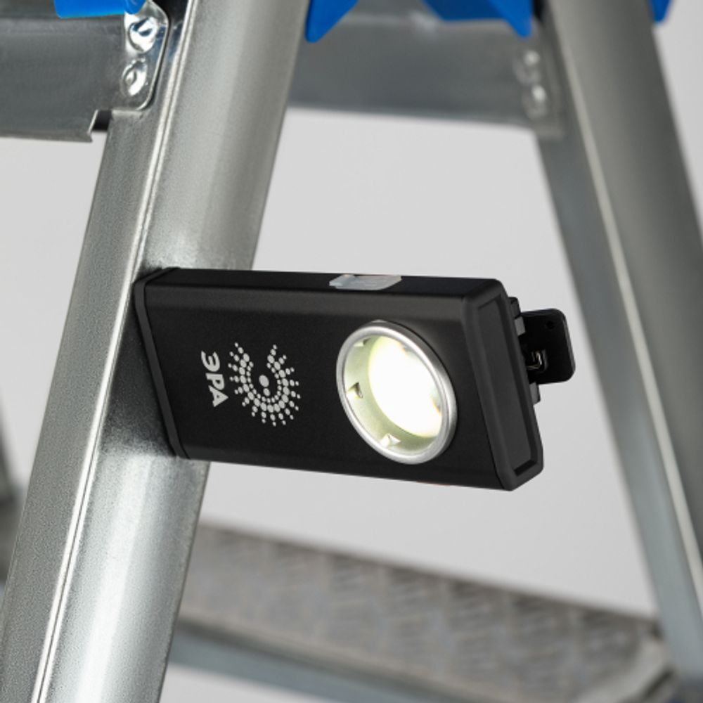 Светодиодный фонарь ЭРА АР RA-802 универсальный Офицерский ручной аккумуляторный алюминиевый с магнитом и крючком