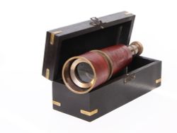 Nautical Подзорная труба в деревянном футляре