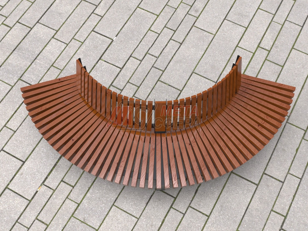 Скамейка  Rail Road 02 внешний радиус