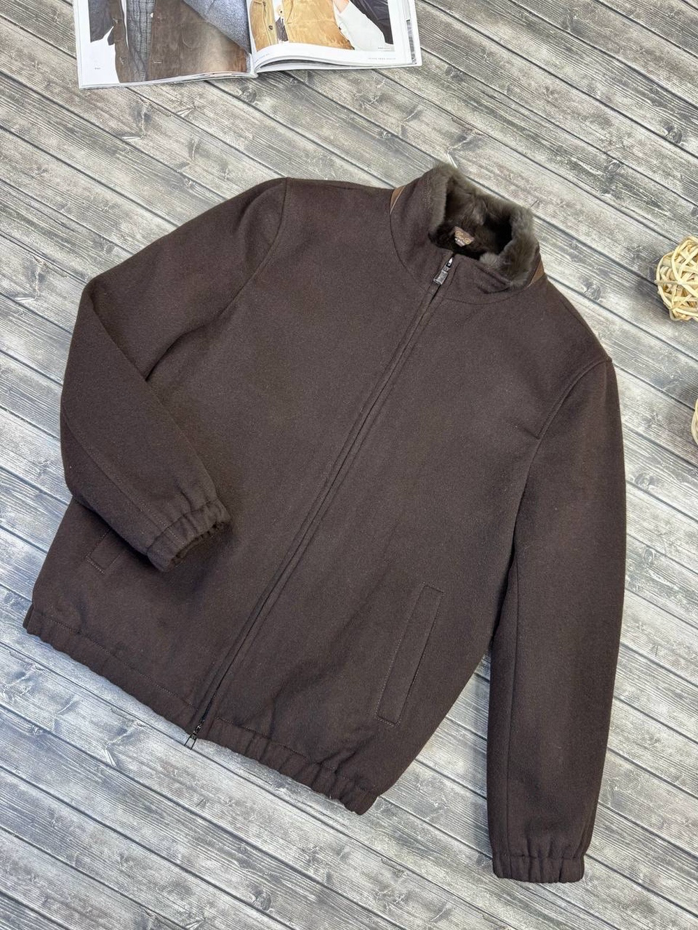 Бомбер Loro Piana с мехом