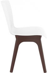 Стул пластиковый Siesta Contract Mio-PP, коричневый, белый