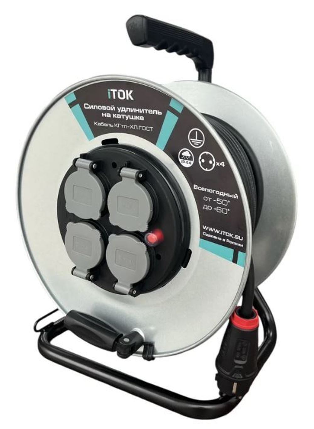 Удлинитель силовой iTOK i-CONNECT-PRO-SUK-M-T-KG-325-4-44-40