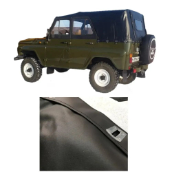 Тент на УАЗ 469 чёрный . ТНП-1У 900гр/кв.м..