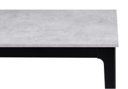 Деревянный стол Айленд 110(155)х68х76 бетон светлый / черный