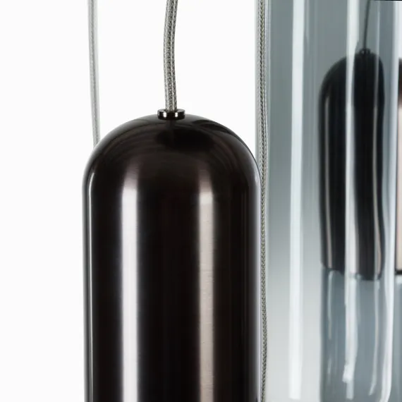 Подвесной светильник Eclipse Ø60 см, дымчатый, серый