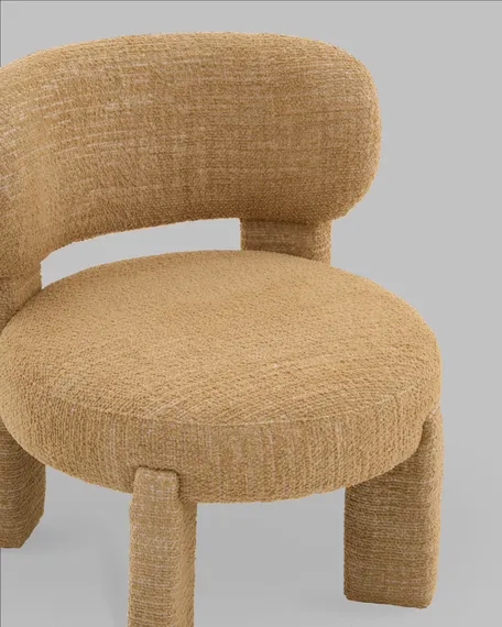 Лаунж-кресло 1683, горчичное