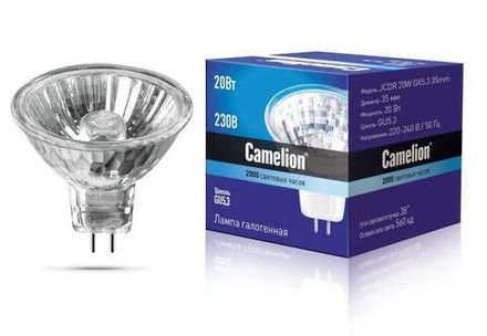 Лампа галогенная MINI JCDR (MR11) 20Вт 220В 35мм Camelion 7091