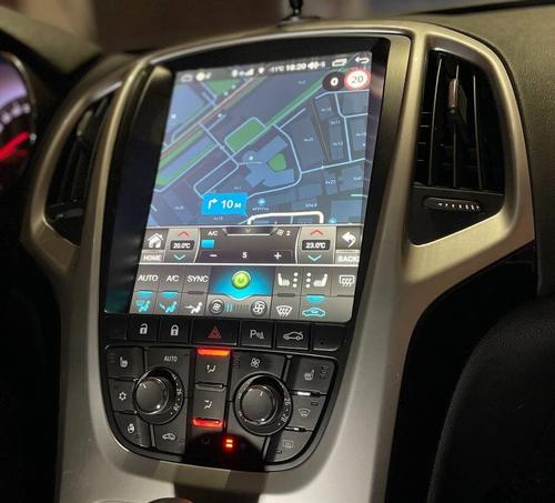 Магнитола для Opel Astra J 2009-2015 (любые комплектации) - Kuberg ZF-1227-Q6 монитор 10.4" в стиле "Тесла" на Android 11, Snapdragon, CarPlay, 4G SIM-слот