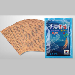 Пластырь косметический с глюкозамином и красным женьшенем Himena Korean Glu Red Ginseng, 20шт