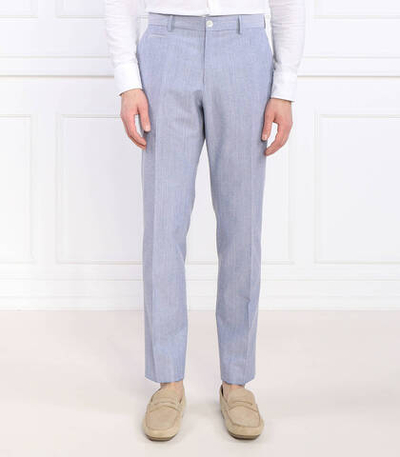 Брюки H-Genius-224 BOSS BLACK - голубой(50489421)