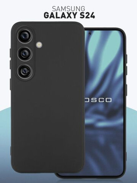 Чехол ROSCO для Samsung Galaxy S24 (арт.SS-S24-COLOURFUL-BLACK )