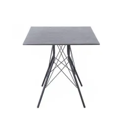 "Конте" интерьерный стол из HPL 63x63см, цвет "серый гранит"
