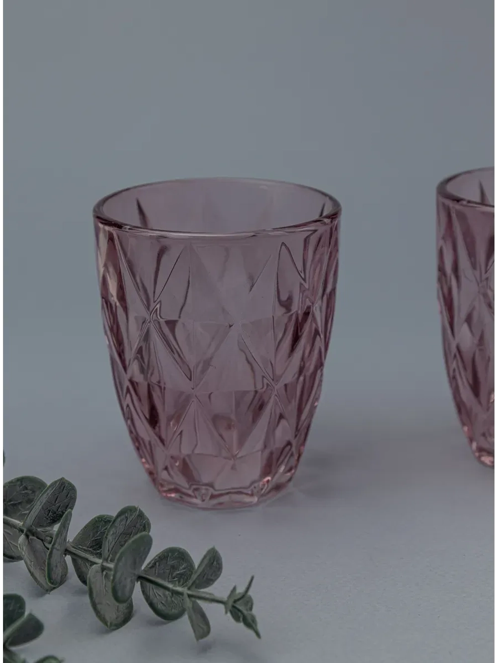 Набор стакан-тумблер для виски, 260 мл. 6 шт. Пурпурные
