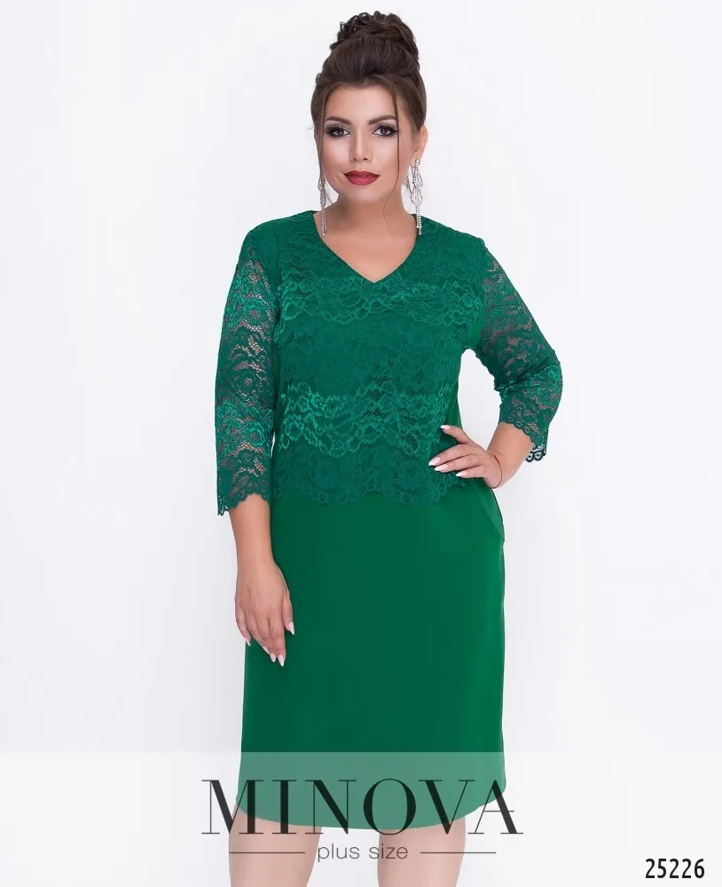 Платье 314-зеленый Minova