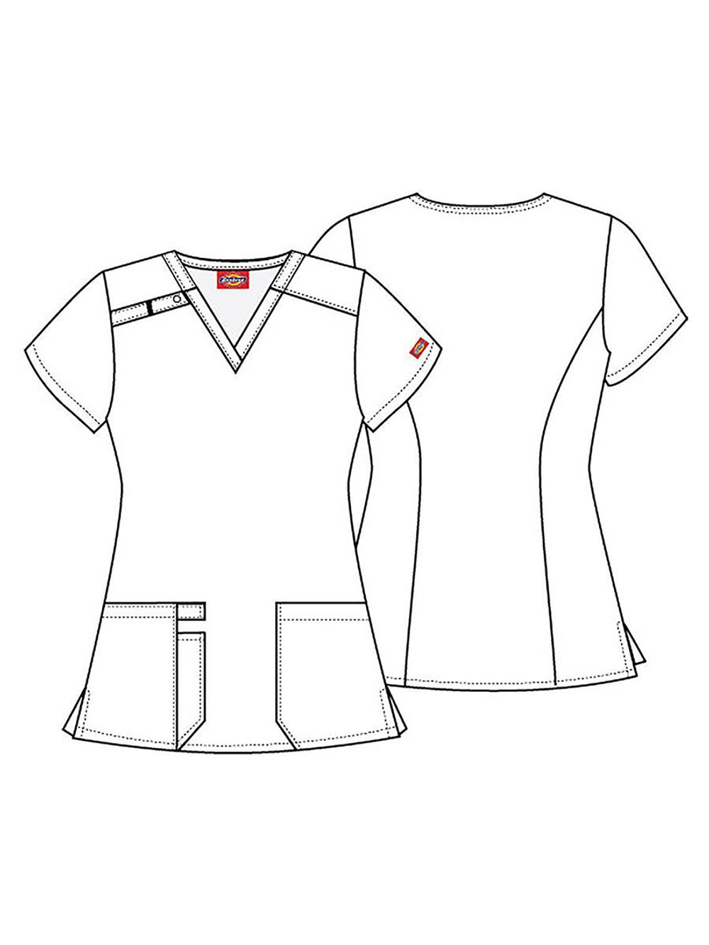 Футболка медицинская Dickies DK617, домашние животные, XS (Футболка рабочая)