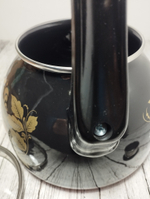 Чайник 3л сфер со свист Рябина черный с подпылом  4с209/я