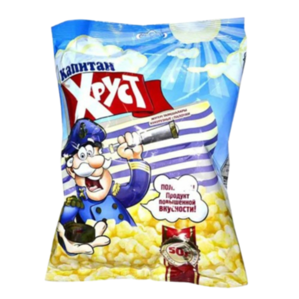 Кукурузные палочки Капитан Хруст 50 гр