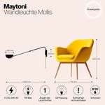 Настенный светильник (бра) Maytoni MOD126WL-01B1