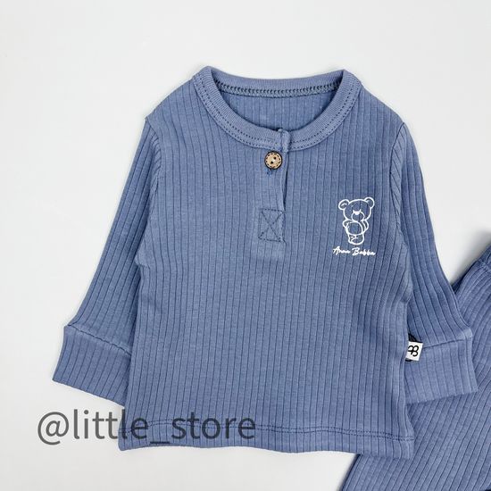 Комплект "Original" из фактурного хлопка, Туман