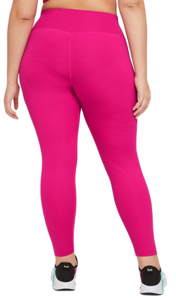 Леггинсы Nike One Dri-Fit Mid-Rise Tight - fireberry/white - Pink