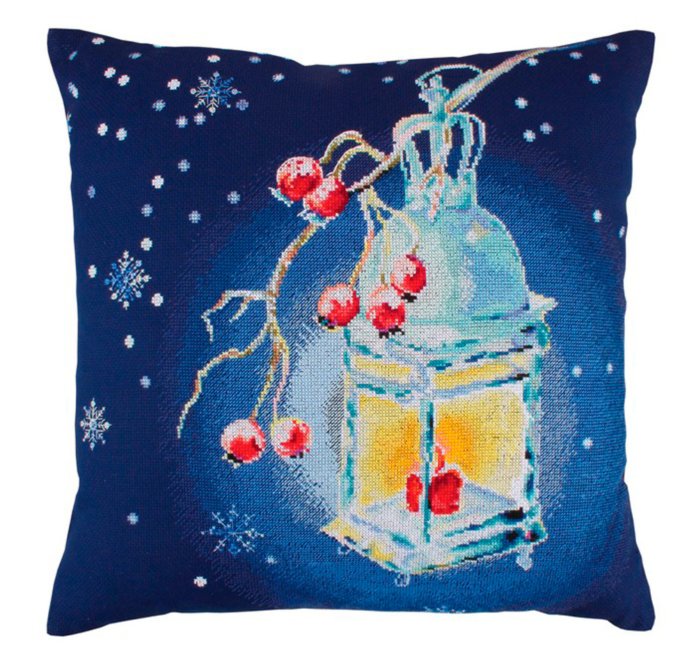 "Теплый свет Рождества"-СU013  подушка