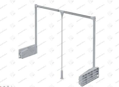 S-6013-W Пантограф Starax, (850-1150x285x900 мм), нагрузка 10 кг, белый/хром