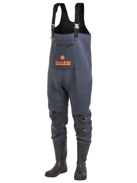 Полукомбинезон заброд. Norfin SHADOW NEOPRENE BOOTFOOT р.45-XL с сапогами резина