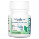 Hyland's Naturals, таблетки для детей при заложенности носа и носовых пазух, от 2 до 12 лет, 50 быстрорастворимых таблеток