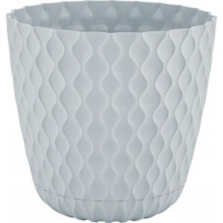 Кашпо пластиковое InGreen Wave d14,5см h13,2см v1,4л утренний туман