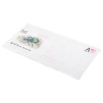 Конверты маркированные ПОЧТА РОССИИ "литера А", E65 (110х220 мм), отрывная лента, "Куда-Кому", 80 г/м2, КОМПЛЕКТ 10 шт., 881004