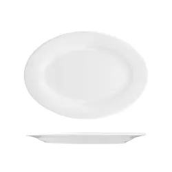 Блюдо овальное 20*14 см белое фарфор P.L. Proff Cuisine [10]
