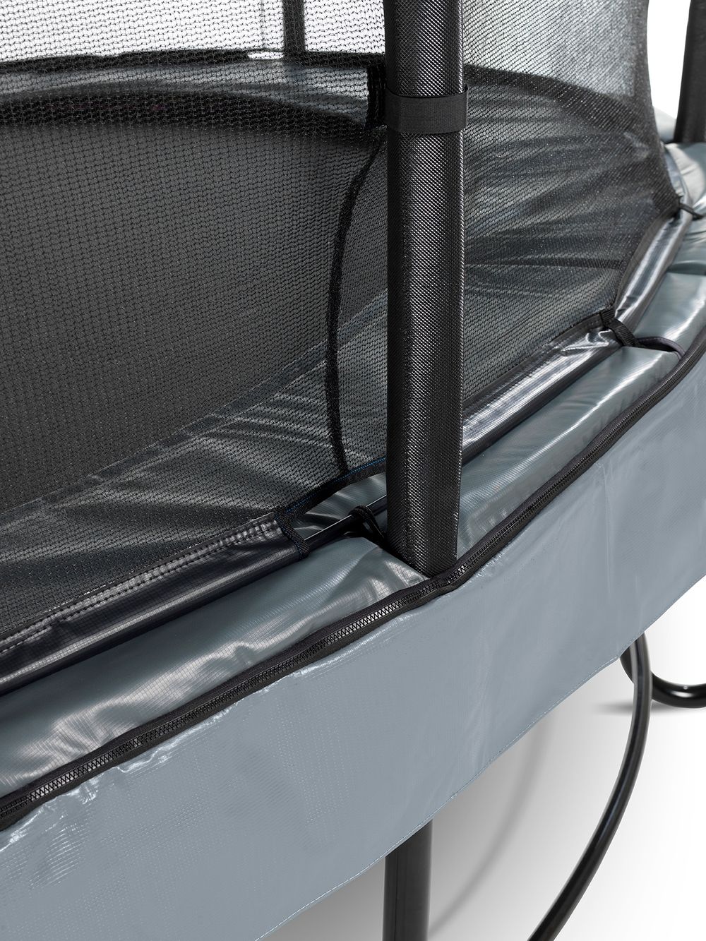 Батут Exit Toys для дачи с сеткой Элегант Премиум 366 см серый