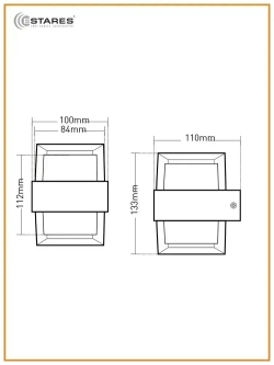 ESTARES Настенный светильник, LED, 9 Вт