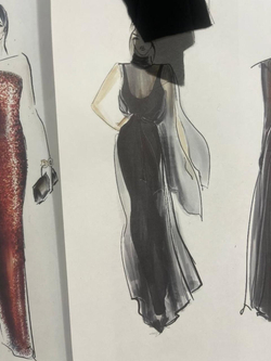 Платье с шифоновой накидкой