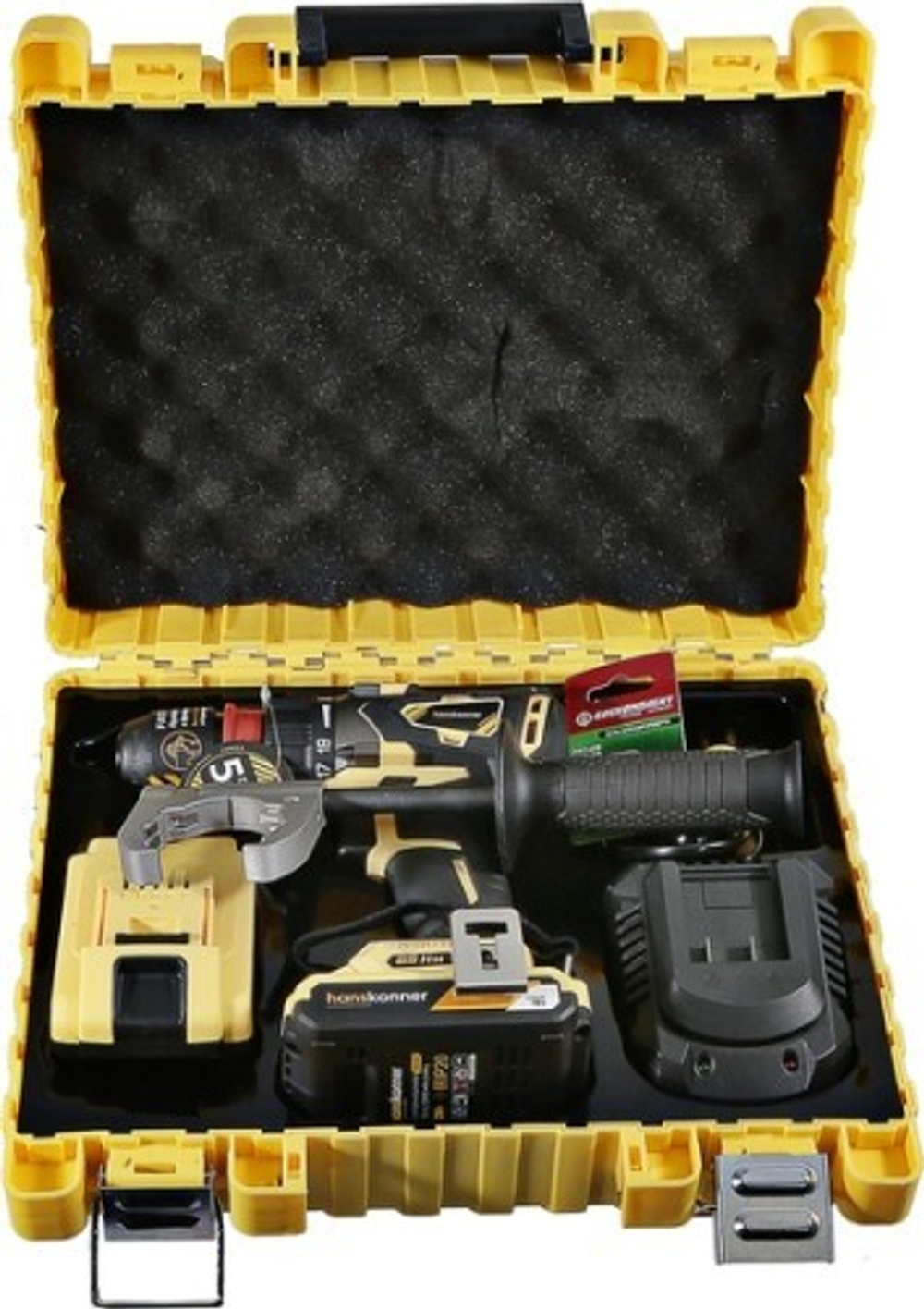 Дрель-шуруповерт аккумуляторная HANSKONNER HCD1865BLC HCD1865BLС